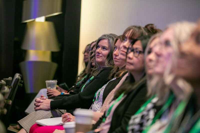 Attendees during panel session at EAI Spring '24 Attendees during panel session at EAI Spring '24