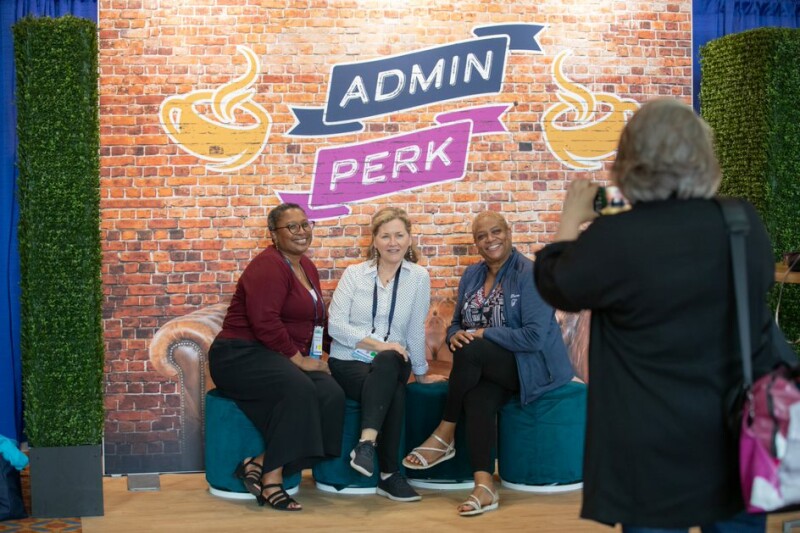 Administrative attendees pose for a photo at APC 2022.